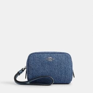 Coach Denim Pouch Wristlet NWT